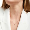 Thumbnail Image 2 of 1/15 CT. T.W. Diamond Wishbone Pendant in Sterling Silver
