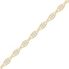 Thumbnail Image 1 of 1/3 CT. T.W. Diamond Marquise-Shaped Link Bracelet in 10K Gold – 7.25"