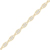 Thumbnail Image 0 of 1/3 CT. T.W. Diamond Marquise-Shaped Link Bracelet in 10K Gold – 7.25"