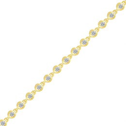 1 CT. T.W. Diamond Link Bracelet in 10K Gold – 7.25&quot;