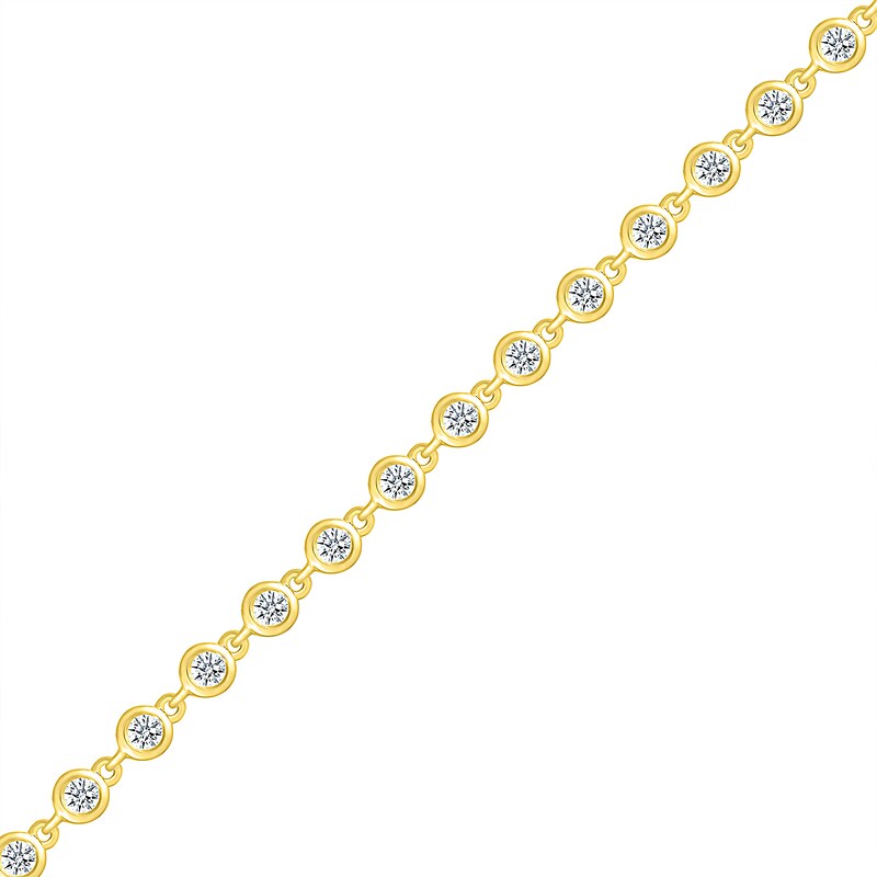 1 CT. T.W. Diamond Link Bracelet in 10K Gold – 7.25"