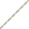 Thumbnail Image 1 of 2 CT. T.W. Diamond Alternating "X" Link Bracelet in 10K Two-Tone Gold – 7.25"