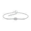 Thumbnail Image 1 of 1/3 CT. T.W. Marquise-Shaped Multi-Diamond Frame Bracelet in 10K White Gold – 6.0"