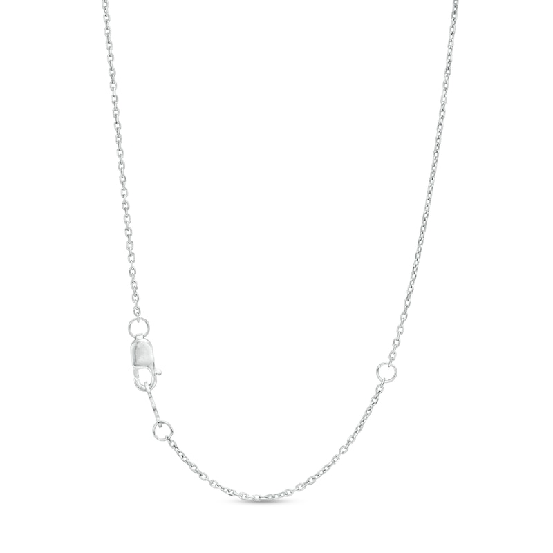 Main Image 3 of You're the One™ 1/3 CT. T.W. Certified Lab-Grown Diamond Chevron Necklace in 14K White Gold (F/SI2) – 18.5"