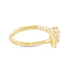 Thumbnail Image 3 of You're the One™ 1-1/5 CT. T.W. Certified Lab-Grown Diamond Chevron Engagement Ring in 14K Gold (F/SI2)