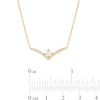 Thumbnail Image 3 of You're the One™ 1/3 CT. T.W. Certified Lab-Created Diamond Chevron Necklace in 14K Gold (F/SI2) – 18.5"