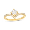 Thumbnail Image 1 of You're the One™ 3/4 CT. T.W. Certified Lab-Grown Diamond Chevron Engagement Ring in 14K Gold (F/SI2)