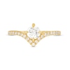 Thumbnail Image 4 of You're the One™ 3/4 CT. T.W. Certified Lab-Created Diamond Chevron Engagement Ring in 14K Gold (F/SI2)