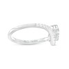 Thumbnail Image 3 of You're the One™ 3/4 CT. T.W. Certified Lab-Grown Diamond Chevron Engagement Ring in 14K White Gold (F/SI2)