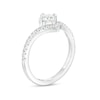 Thumbnail Image 3 of You're the One™ 3/4 CT. T.W. Certified Lab-Created Diamond Chevron Engagement Ring in 14K White Gold (F/SI2)