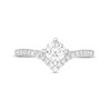 Thumbnail Image 5 of You're the One™ 3/4 CT. T.W. Certified Lab-Grown Diamond Chevron Engagement Ring in 14K White Gold (F/SI2)