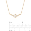 Thumbnail Image 3 of You're the One™ 5/8 CT. T.W. Certified Lab-Grown Diamond Chevron Necklace in 14K Gold (F/SI2) – 18.5"