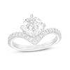 Thumbnail Image 1 of You're the One™ 1-3/4 CT. T.W. Certified Lab-Grown Diamond Chevron Engagement Ring in 14K White Gold (F/SI2)