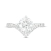 Thumbnail Image 4 of You're the One™ 1-3/4 CT. T.W. Certified Lab-Created Diamond Chevron Engagement Ring in 14K White Gold (F/SI2)