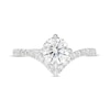 Thumbnail Image 5 of You're the One™ 1-1/5 CT. T.W. Certified Lab-Grown Diamond Chevron Engagement Ring in 14K White Gold (F/SI2)