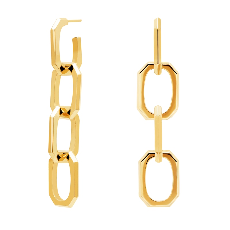Main Image 6 of PDPAOLA™ at Zales Chain Link Drop Earrings in Brass with 18K Gold Plate