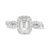 Thumbnail Image 3 of Kleinfeld® x Zales 2-1/5 CT. T.W. Certified Emerald-Cut Lab-Created Diamond Twist Engagement Ring in Platinum (F/VS2)