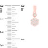 Thumbnail Image 2 of 1/4 CT. T.W. Diamond Dainty Flower Pendant in 10K Rose Gold