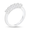Thumbnail Image 2 of 1/5 CT. T.W. Diamond Five Stone Anniversary Band in 10K White Gold