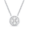 Thumbnail Image 1 of 1/3 CT. T.W. Diamond Circle Necklace in 14K White Gold