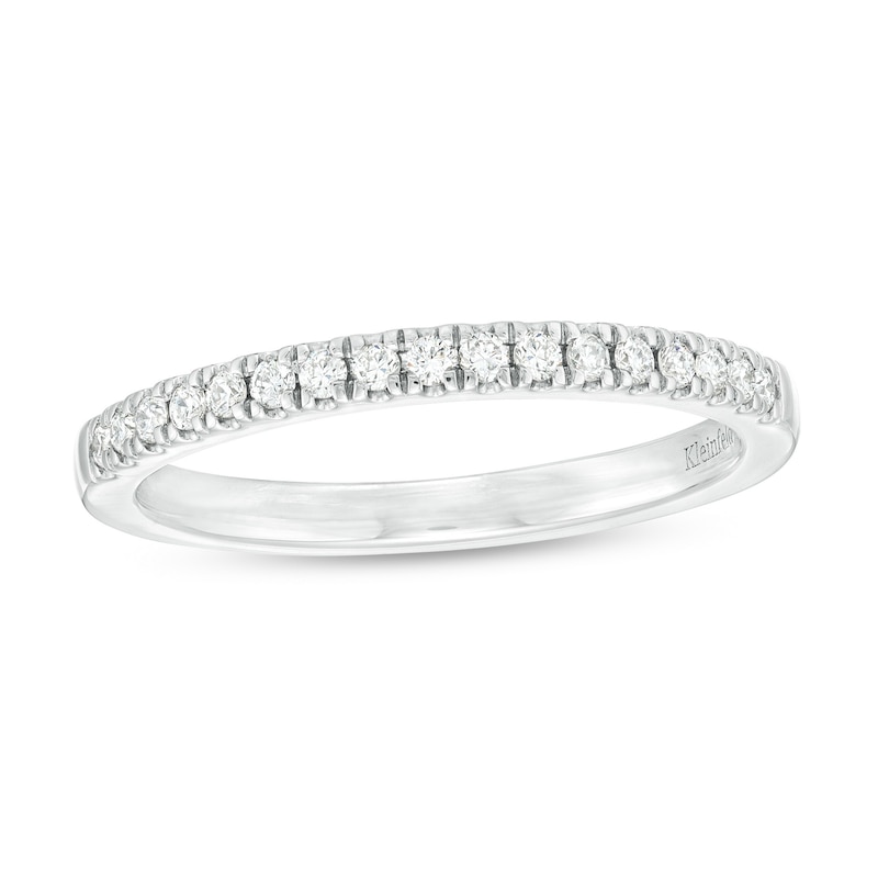 Main Image 1 of Kleinfeld® x Zales 1/5 CT. T.W. Certified Lab-Grown Diamond Anniversary Band in Platinum (F/VS2)