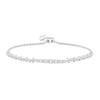 Thumbnail Image 1 of 1 CT. T.W. Diamond Bolo Bracelet in 14K White Gold - 9.5"
