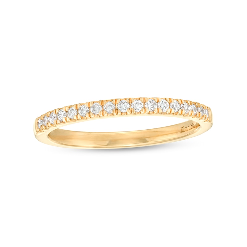 Main Image 1 of Kleinfeld® x Zales 1/5 CT. T.W. Certified Lab-Grown Diamond Anniversary Band in 18K Gold (F/VS2)