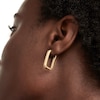 Thumbnail Image 3 of PDPAOLA™ at Zales Ribbed Hoop Earrings in Sterling Silver with 18K Gold Plate