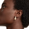 Thumbnail Image 5 of PDPAOLA™ at Zales Ribbed Hoop Earrings in Sterling Silver with 18K Gold Plate