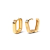 Thumbnail Image 3 of PDPAOLA™ at Zales Ribbed U-Hoop Earrings in Sterling Silver with 18K Gold Plate