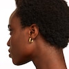 Thumbnail Image 7 of PDPAOLA™ at Zales Ribbed U-Hoop Earrings in Sterling Silver with 18K Gold Plate