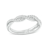 Thumbnail Image 1 of Kleinfeld® x Zales 1/4 CT. T.W. Certified Lab-Grown Diamond Twist Anniversary Band in Platinum (F/VS2)