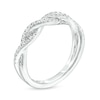 Thumbnail Image 2 of Kleinfeld® x Zales 1/4 CT. T.W. Certified Lab-Created Diamond Twist Anniversary Band in Platinum (F/VS2)