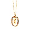 Thumbnail Image 1 of PDPAOLA™ at Zales Multi-Color "B" Pendant in Sterling Silver with 18K Gold Plate