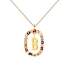 Thumbnail Image 6 of PDPAOLA™ at Zales Multi-Color "B" Pendant in Sterling Silver with 18K Gold Plate
