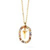 Thumbnail Image 1 of PDPAOLA™ at Zales Multi-Color "Y" Pendant in Sterling Silver with 18K Gold Plate