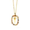 Thumbnail Image 3 of PDPAOLA™ at Zales Multi-Color "Y" Pendant in Sterling Silver with 18K Gold Plate