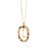 Thumbnail Image 1 of PDPAOLA™ at Zales Multi-Color "L" Pendant in Sterling Silver with 18K Gold Plate