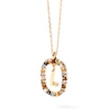 Thumbnail Image 7 of PDPAOLA™ at Zales Multi-Color "L" Pendant in Sterling Silver with 18K Gold Plate