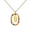 Thumbnail Image 1 of PDPAOLA™ at Zales Multi-Color "U" Pendant in Sterling Silver with 18K Gold Plate