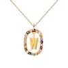 Thumbnail Image 6 of PDPAOLA™ at Zales Multi-Color "W" Pendant in Sterling Silver with 18K Gold Plate