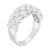 Thumbnail Image 3 of 2 CT. T.W. Certified Lab-Grown Diamond Alternating Triple Row Anniversary Band in 14K White Gold (F/VS2)