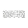 Thumbnail Image 4 of 2 CT. T.W. Certified Lab-Grown Diamond Alternating Triple Row Anniversary Band in 14K White Gold (F/VS2)