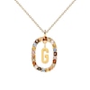 Thumbnail Image 5 of PDPAOLA™ at Zales Multi-Color "G" Pendant in Sterling Silver with 18K Gold Plate