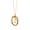 Thumbnail Image 1 of PDPAOLA™ at Zales Multi-Color "C" Pendant in Sterling Silver with 18K Gold Plate