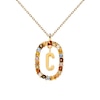 Thumbnail Image 5 of PDPAOLA™ at Zales Multi-Color "C" Pendant in Sterling Silver with 18K Gold Plate