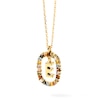 Thumbnail Image 9 of PDPAOLA™ at Zales Multi-Color "E" Pendant in Sterling Silver with 18K Gold Plate