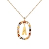 Thumbnail Image 6 of PDPAOLA™ at Zales Multi-Color Initial Pendant in Sterling Silver with 18K Gold Plate (Letters A-Z)