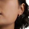 Thumbnail Image 2 of PDPAOLA™ at Zales Cubic Zirconia U-Hoop Earrings in Sterling Silver with 18K Gold Plate