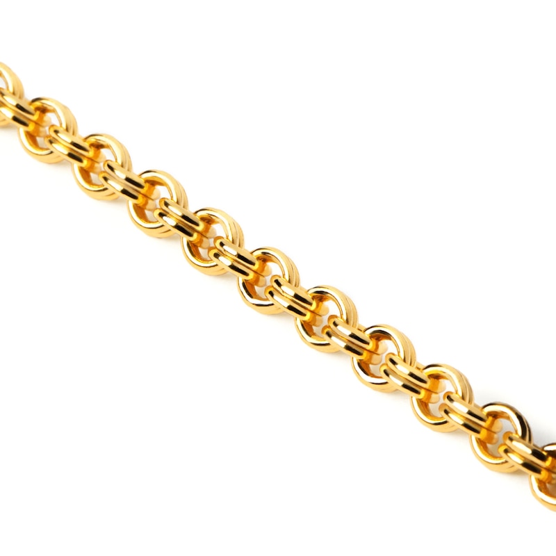 Main Image 4 of PDPAOLA™ at Zales 4.0mm Rolo Chain Bracelet in Solid Sterling Silver  with 18K Gold Plate – 7.68"